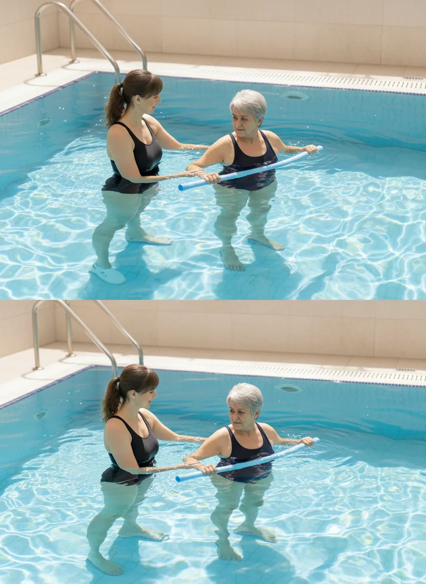 terapia en agua stiletto